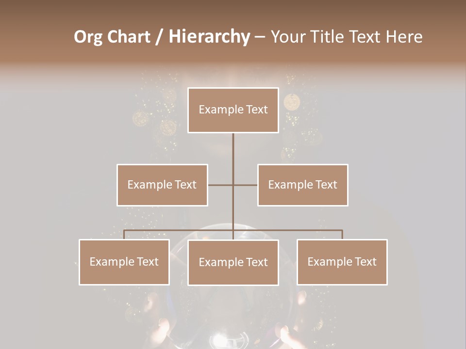 A Woman Holding A Crystal Ball In Her Hands PowerPoint Template