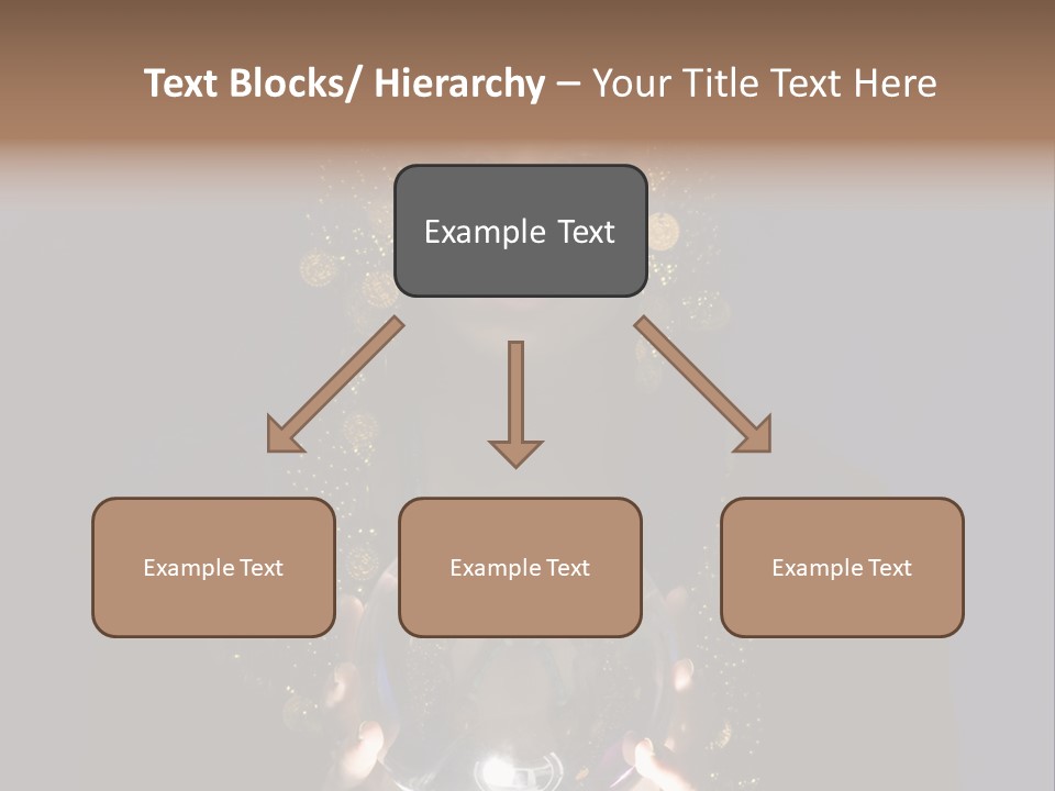 A Woman Holding A Crystal Ball In Her Hands PowerPoint Template