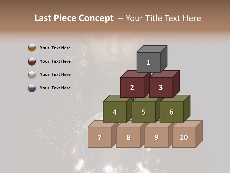 A Woman Holding A Crystal Ball In Her Hands PowerPoint Template