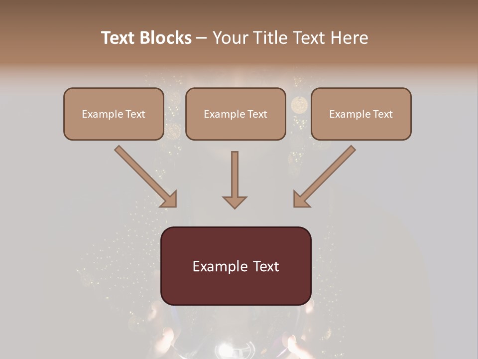 A Woman Holding A Crystal Ball In Her Hands PowerPoint Template