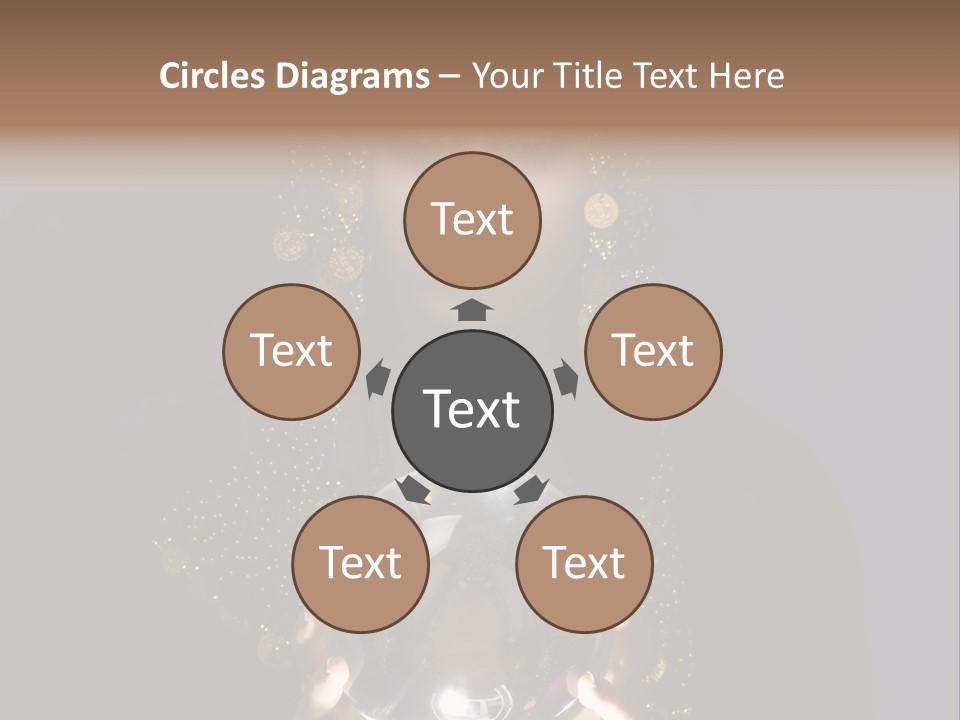 A Woman Holding A Crystal Ball In Her Hands PowerPoint Template