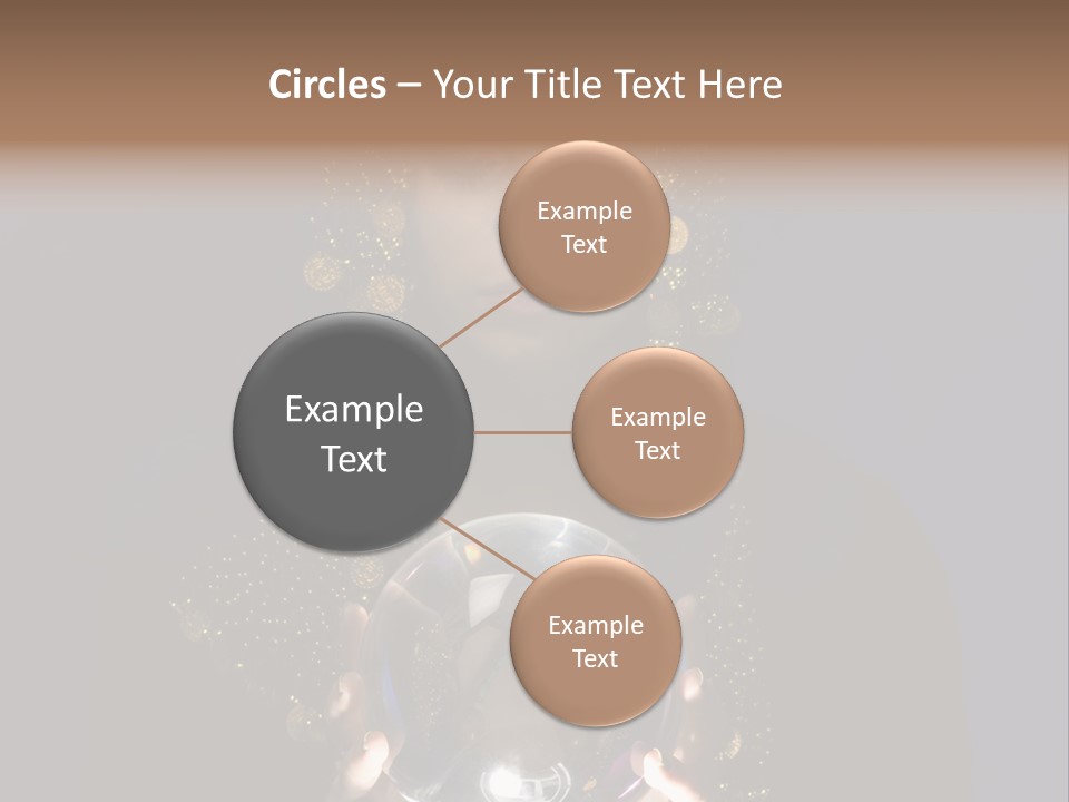 A Woman Holding A Crystal Ball In Her Hands PowerPoint Template