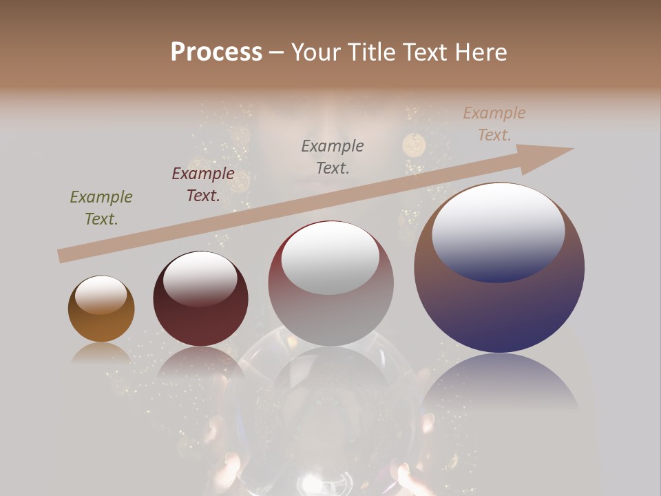 A Woman Holding A Crystal Ball In Her Hands PowerPoint Template