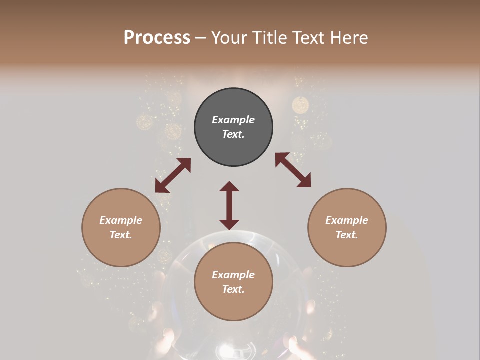 A Woman Holding A Crystal Ball In Her Hands PowerPoint Template