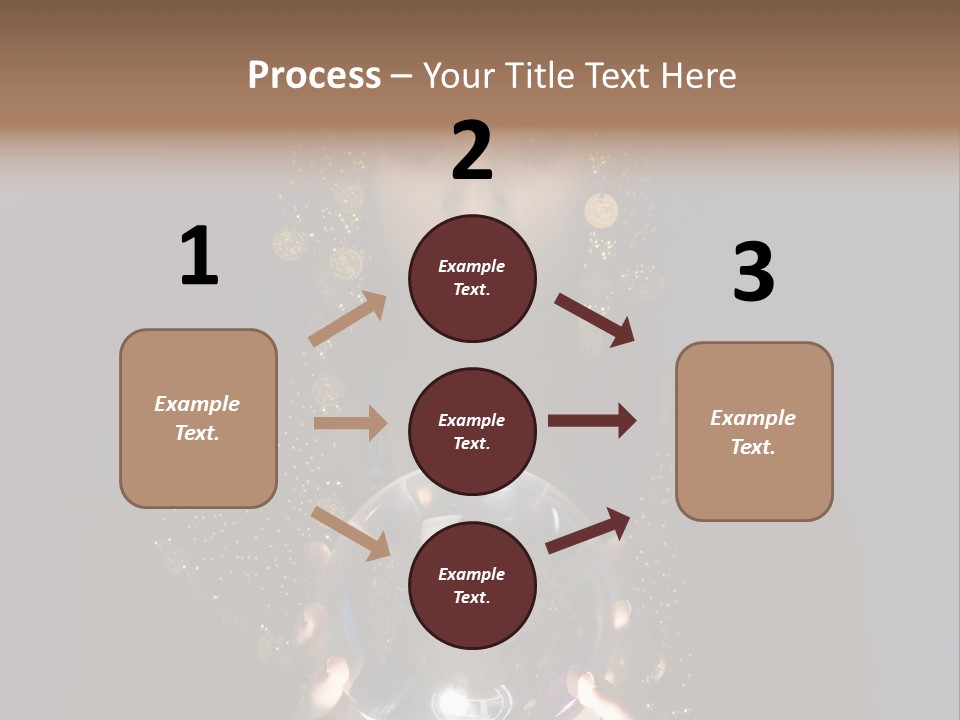 A Woman Holding A Crystal Ball In Her Hands PowerPoint Template