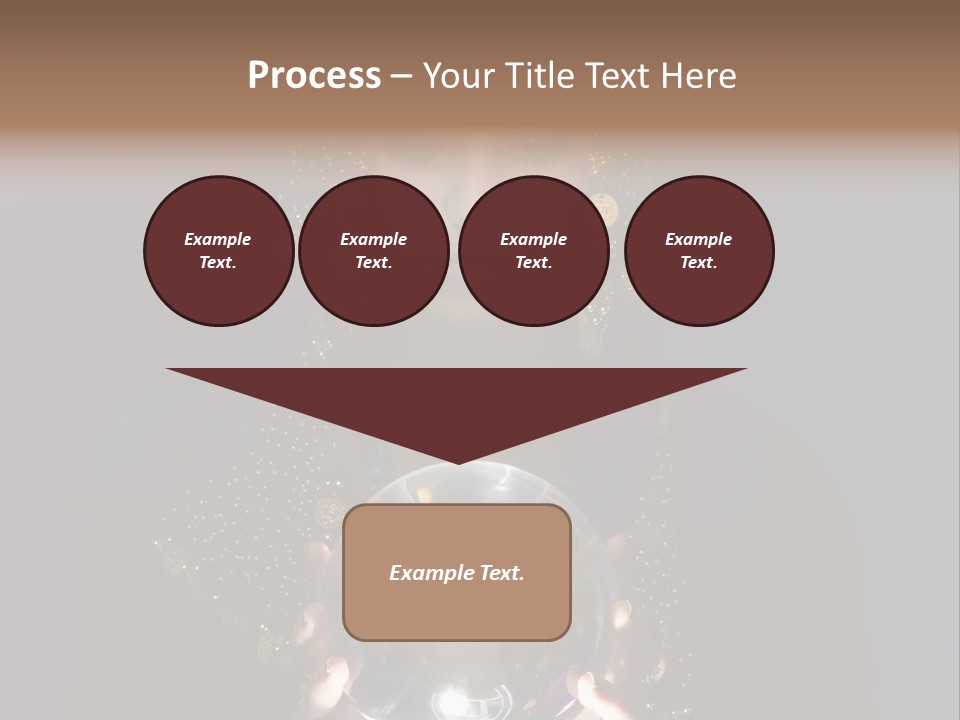 A Woman Holding A Crystal Ball In Her Hands PowerPoint Template