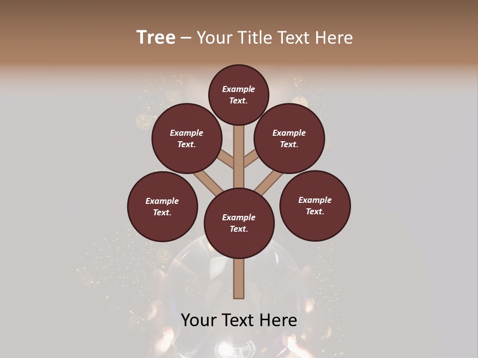 A Woman Holding A Crystal Ball In Her Hands PowerPoint Template