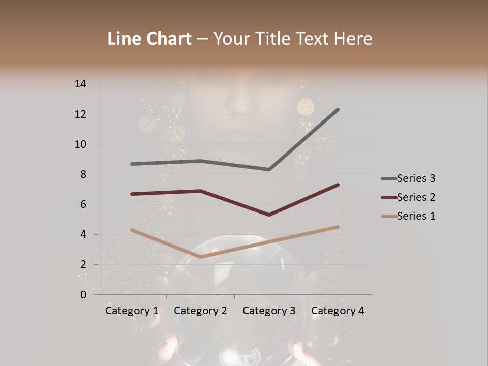 A Woman Holding A Crystal Ball In Her Hands PowerPoint Template