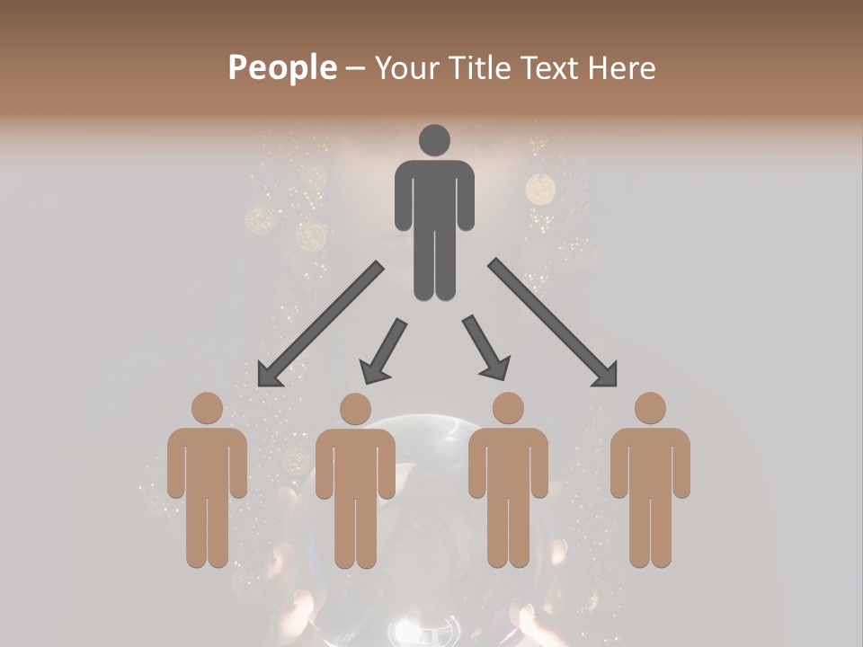 A Woman Holding A Crystal Ball In Her Hands PowerPoint Template