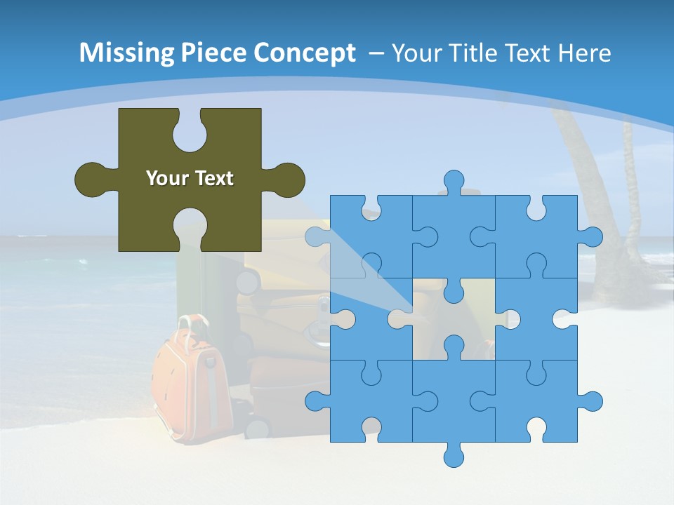 Baggage Red Wave PowerPoint Template