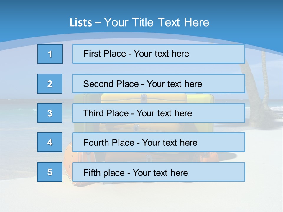 Baggage Red Wave PowerPoint Template