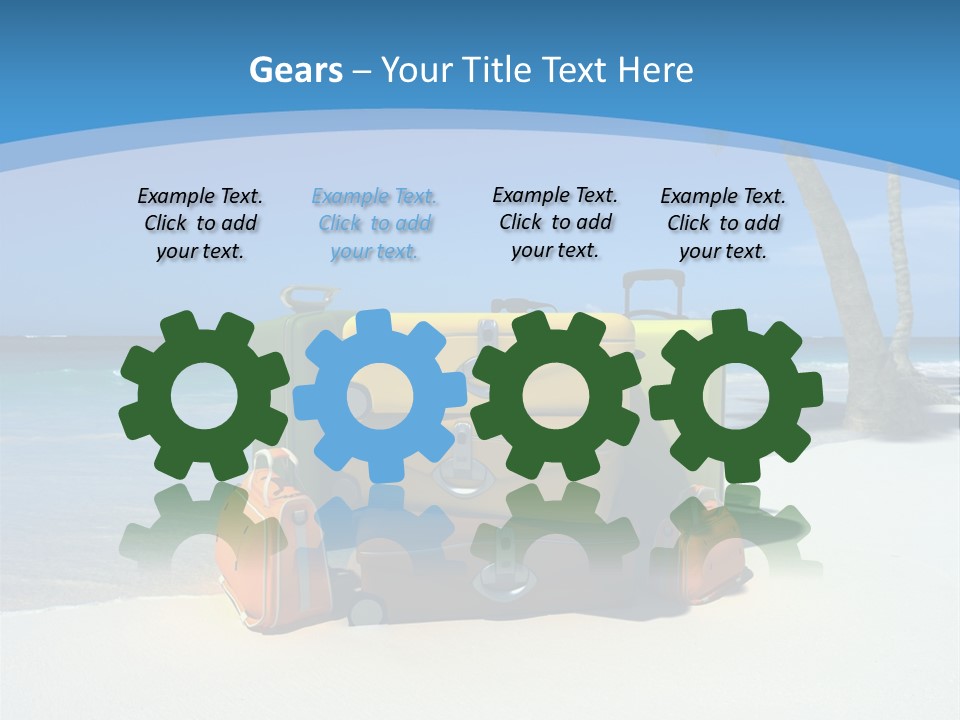 Baggage Red Wave PowerPoint Template