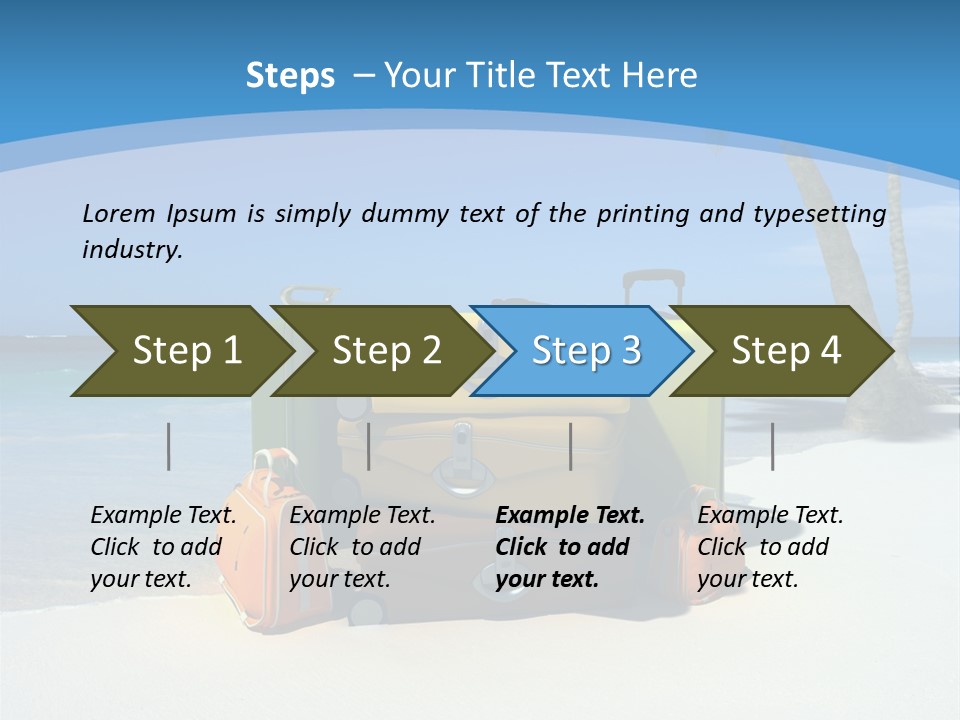 Baggage Red Wave PowerPoint Template