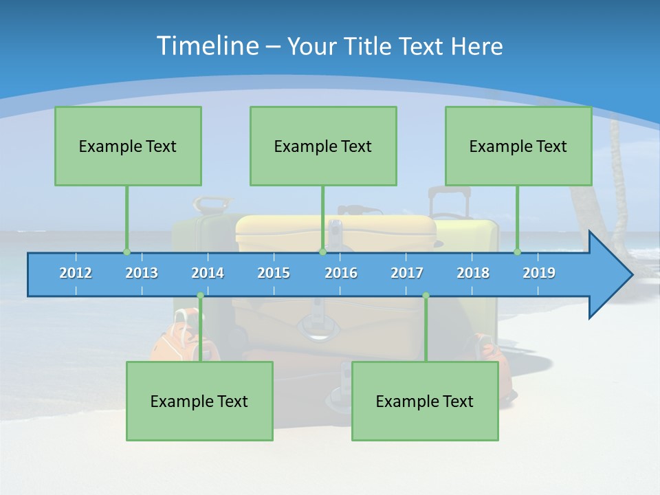 Baggage Red Wave PowerPoint Template