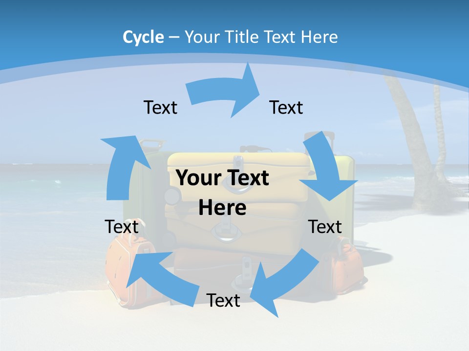 Baggage Red Wave PowerPoint Template