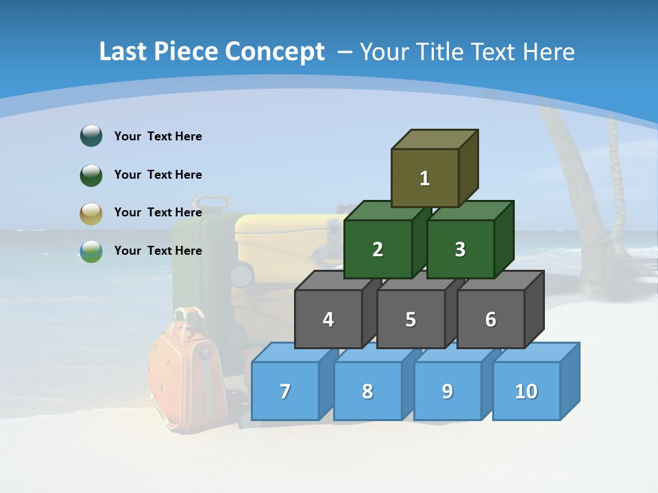 Baggage Red Wave PowerPoint Template