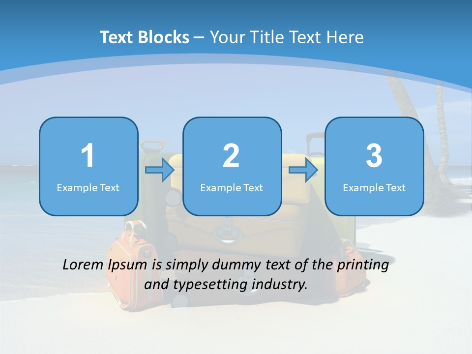 Baggage Red Wave PowerPoint Template