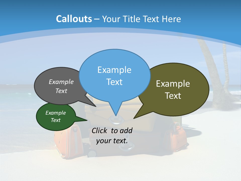 Baggage Red Wave PowerPoint Template