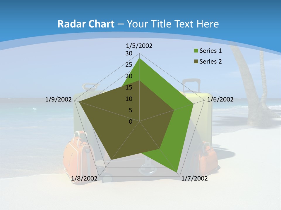 Baggage Red Wave PowerPoint Template