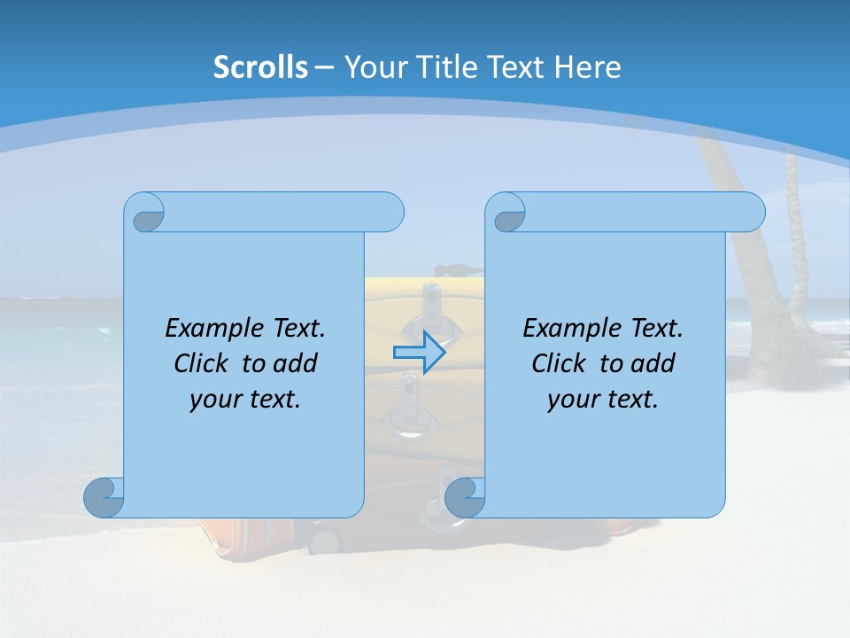 Baggage Red Wave PowerPoint Template