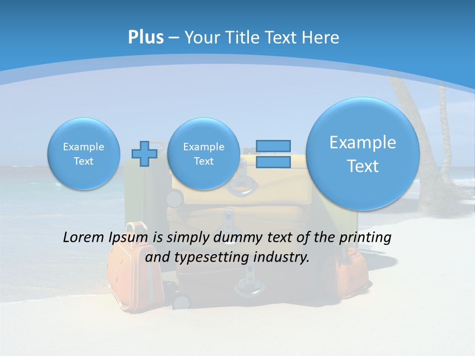 Baggage Red Wave PowerPoint Template