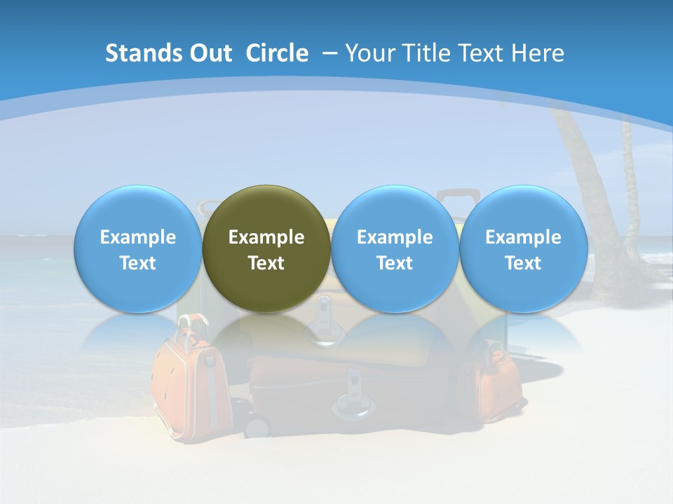 Baggage Red Wave PowerPoint Template