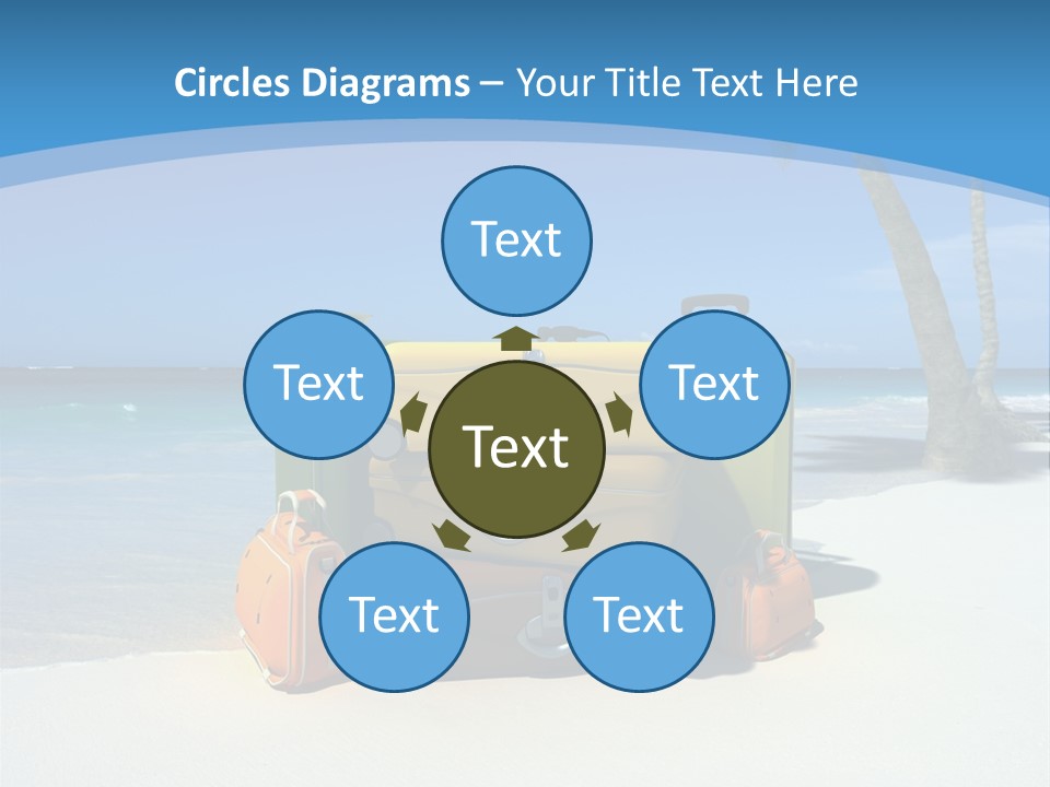 Baggage Red Wave PowerPoint Template