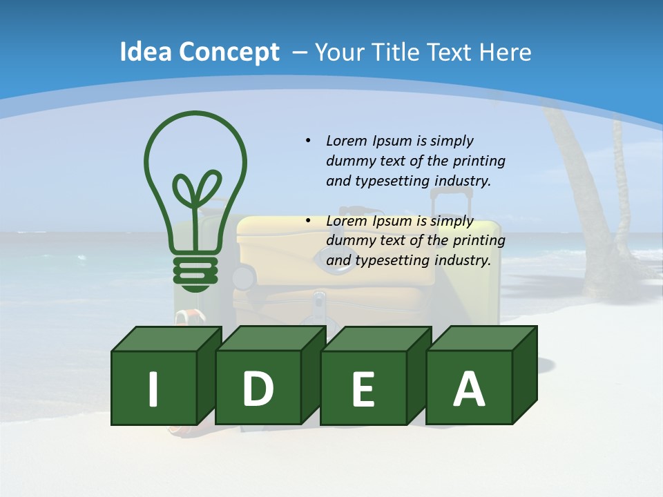 Baggage Red Wave PowerPoint Template