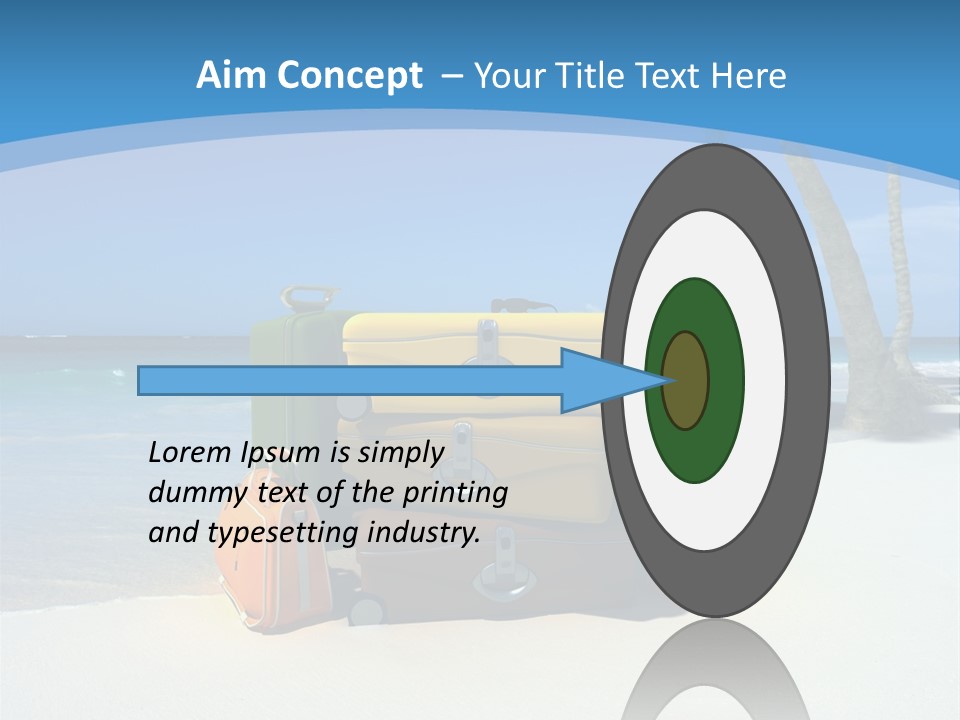 Baggage Red Wave PowerPoint Template