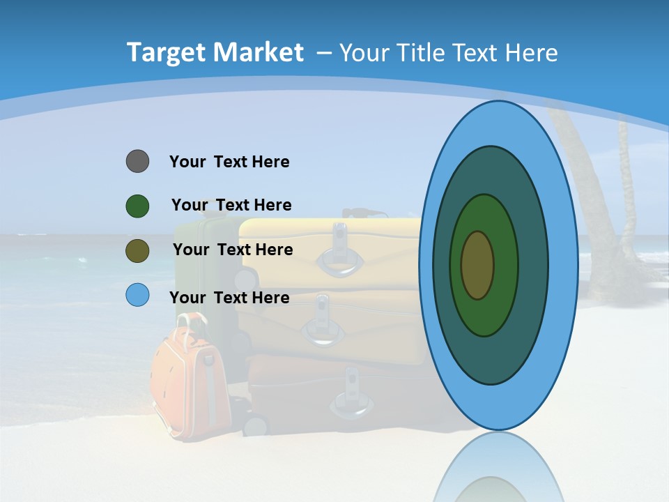 Baggage Red Wave PowerPoint Template