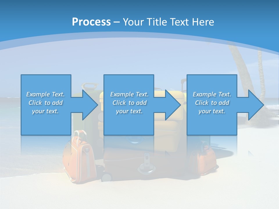 Baggage Red Wave PowerPoint Template