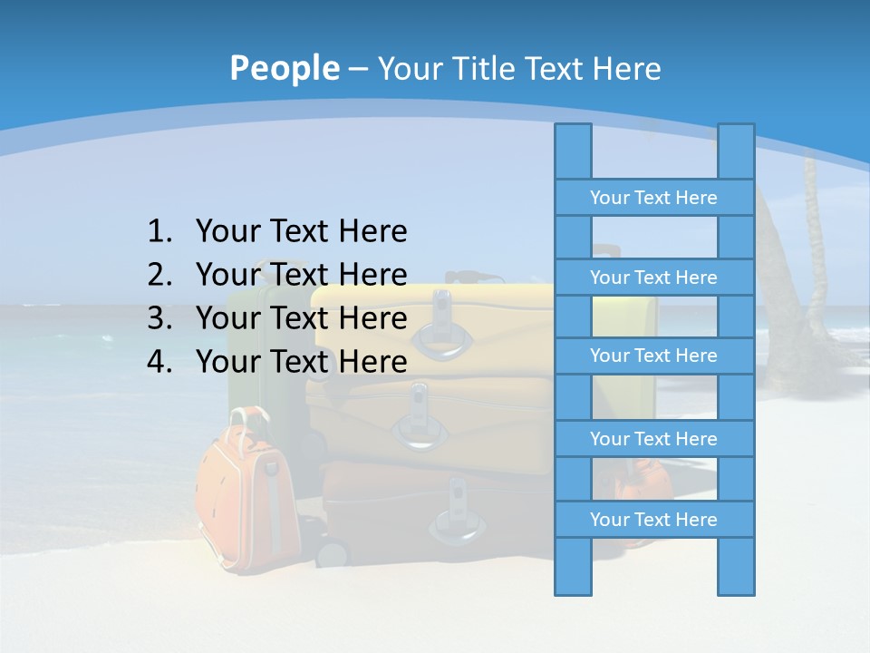 Baggage Red Wave PowerPoint Template