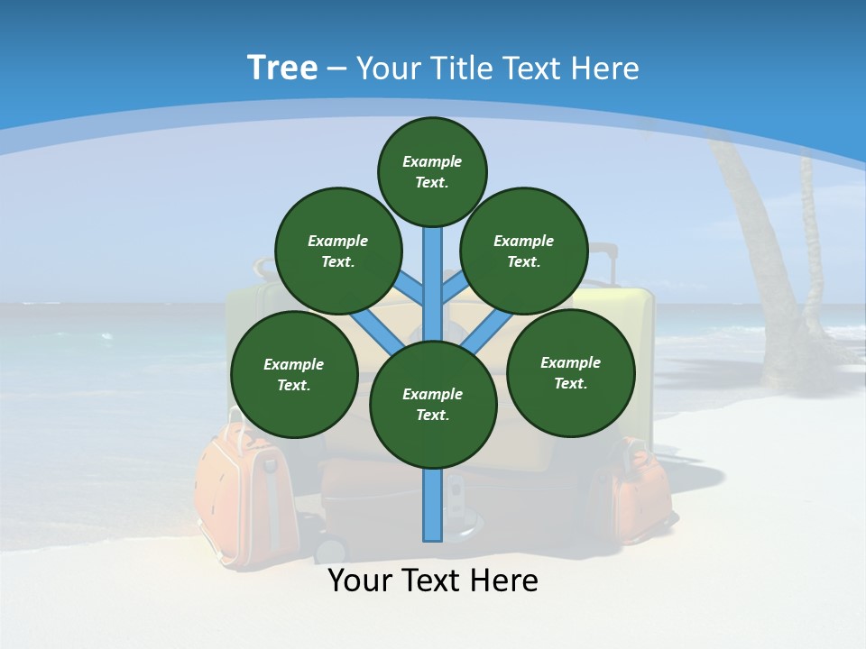 Baggage Red Wave PowerPoint Template