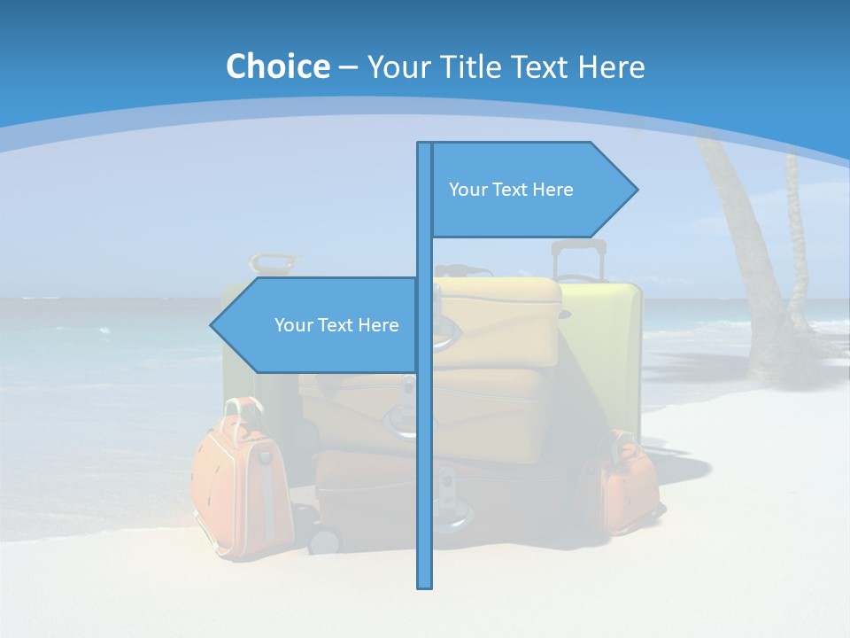Baggage Red Wave PowerPoint Template