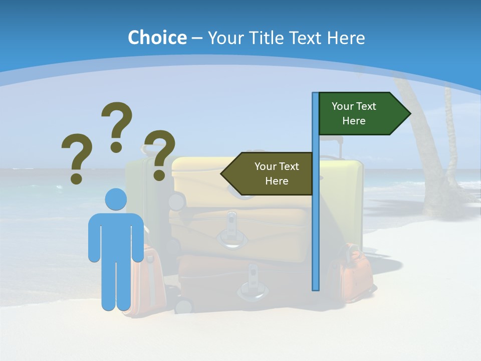 Baggage Red Wave PowerPoint Template