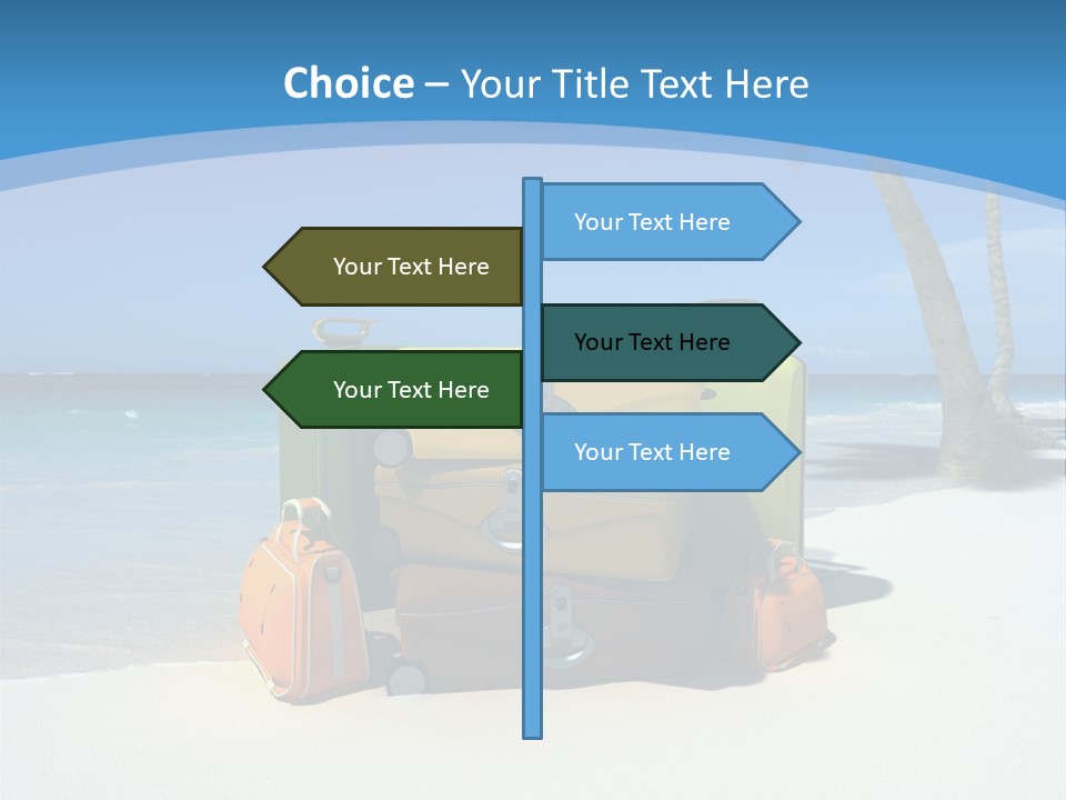 Baggage Red Wave PowerPoint Template