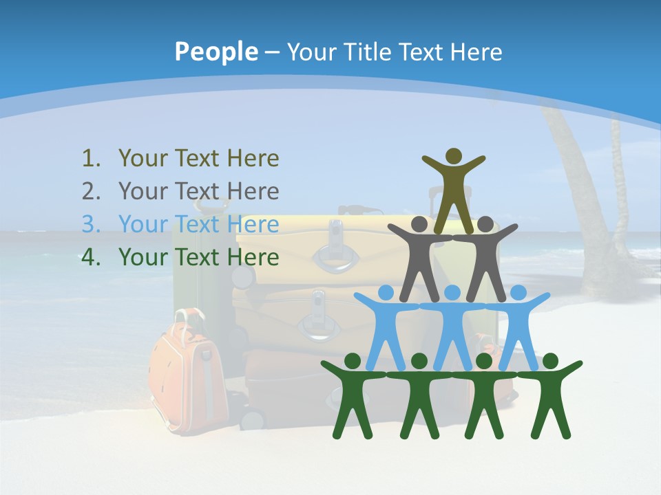 Baggage Red Wave PowerPoint Template