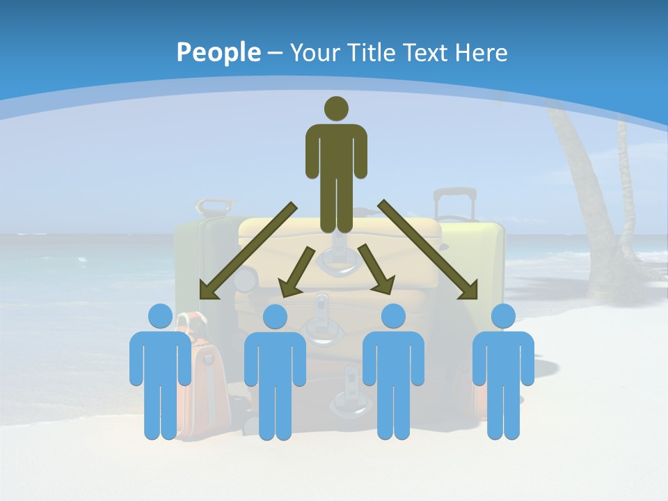 Baggage Red Wave PowerPoint Template