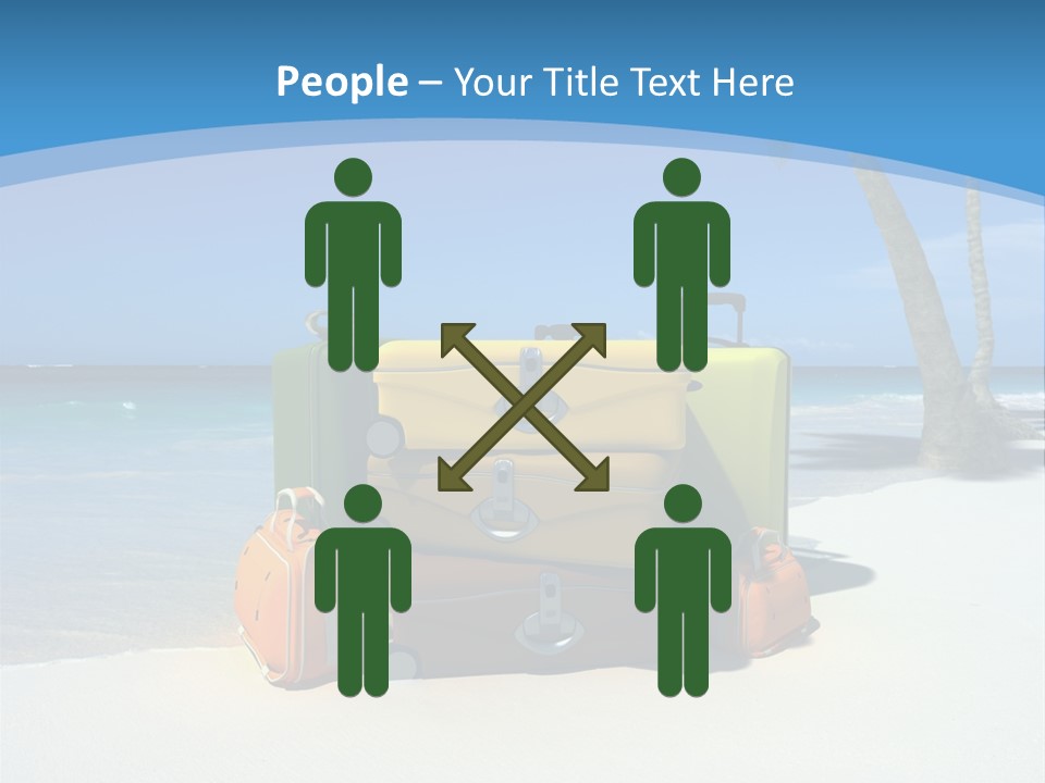 Baggage Red Wave PowerPoint Template