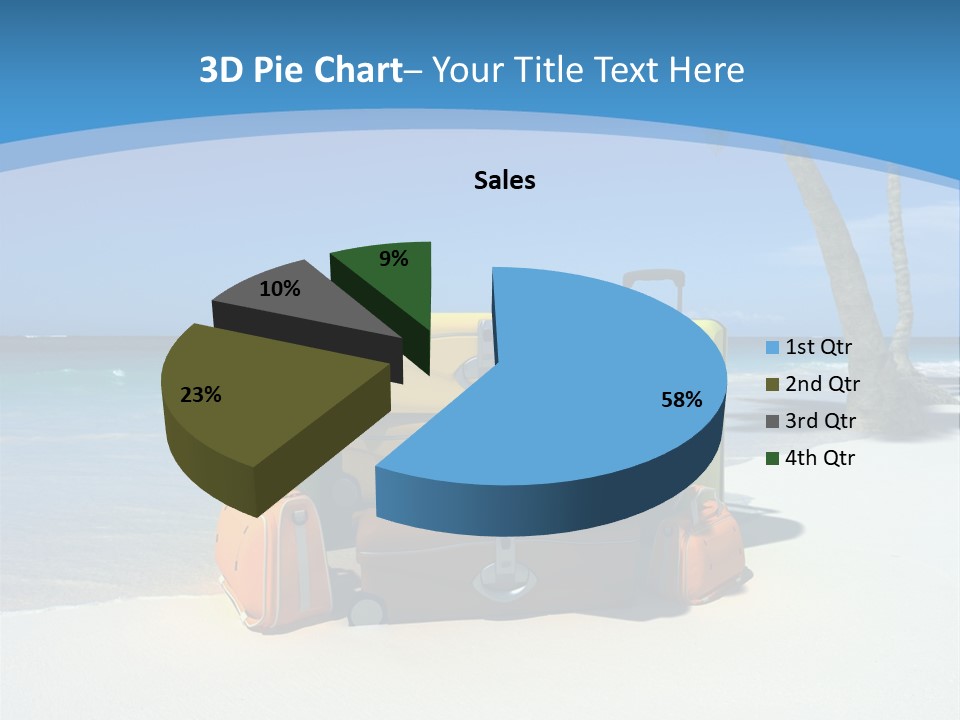 Baggage Red Wave PowerPoint Template