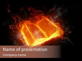 Education Glowing Black PowerPoint Template