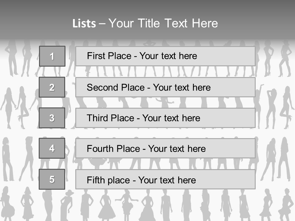 Vectors Sexy Fashion PowerPoint Template