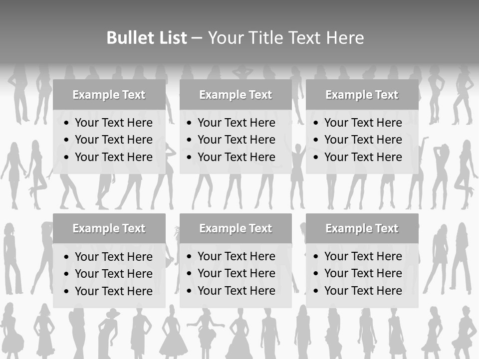 Vectors Sexy Fashion PowerPoint Template