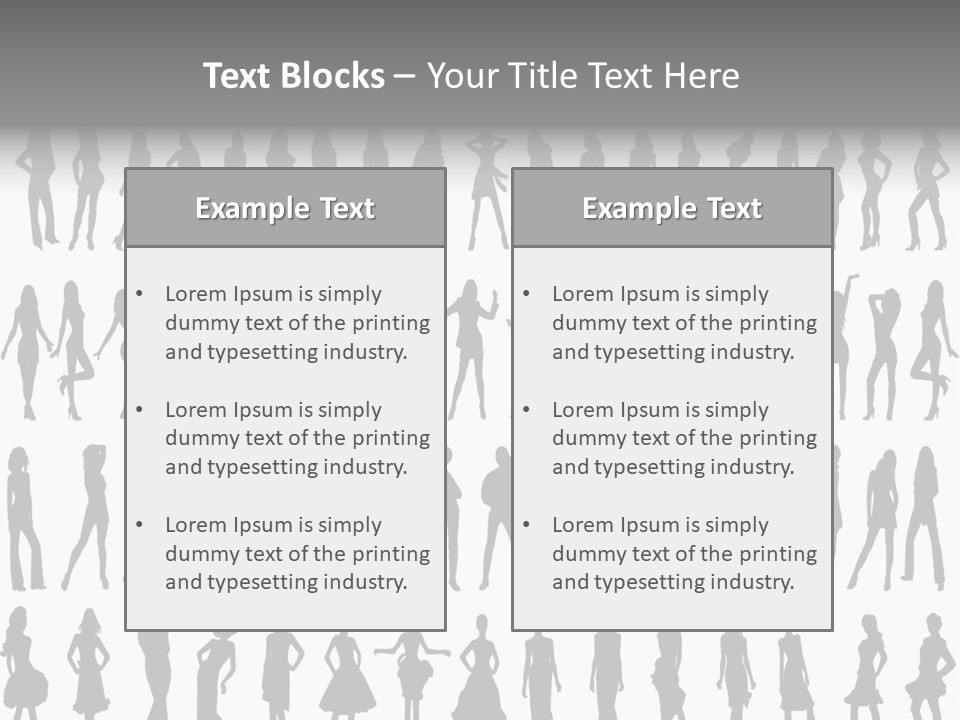 Vectors Sexy Fashion PowerPoint Template