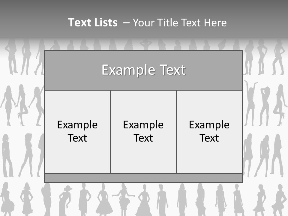 Vectors Sexy Fashion PowerPoint Template