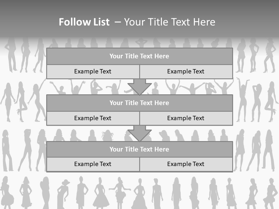 Vectors Sexy Fashion PowerPoint Template