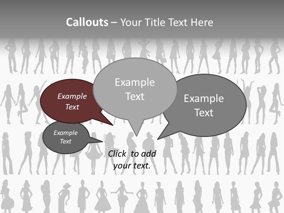 Vectors Sexy Fashion PowerPoint Template