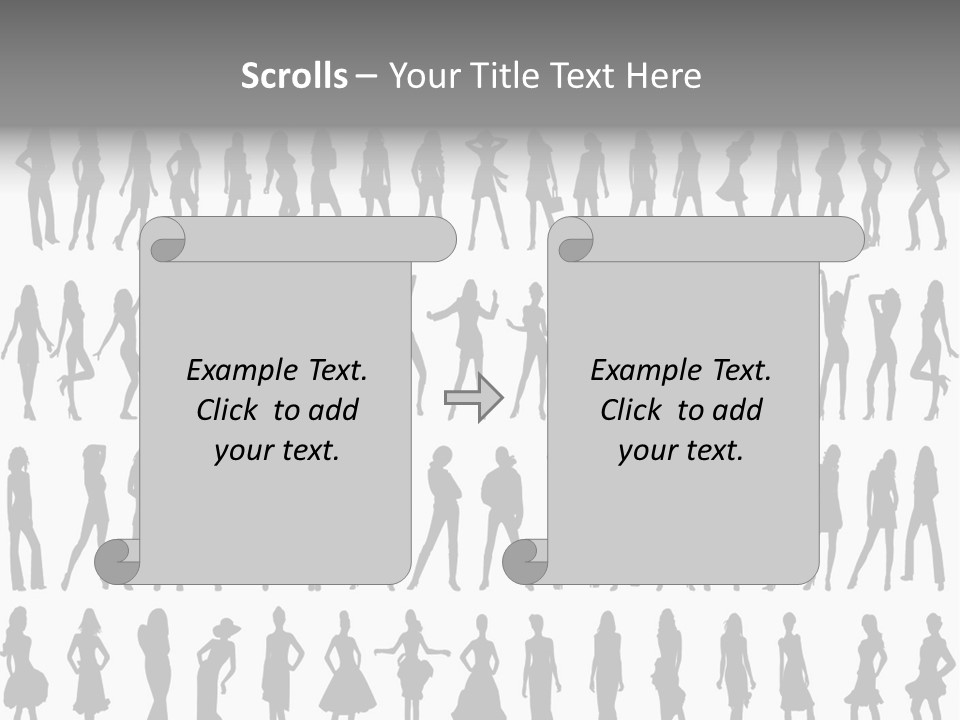 Vectors Sexy Fashion PowerPoint Template