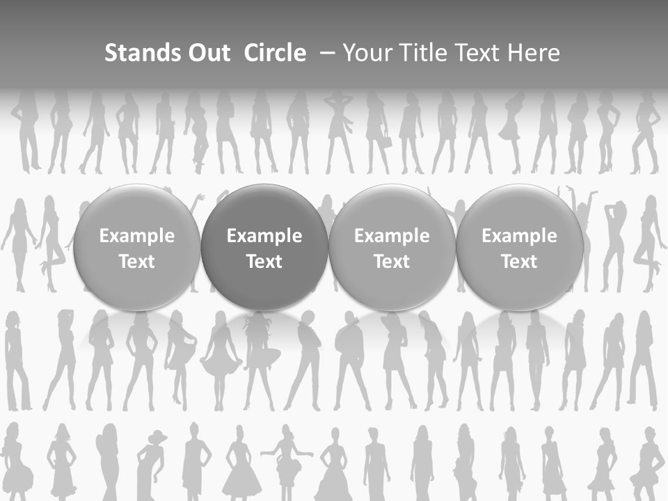 Vectors Sexy Fashion PowerPoint Template