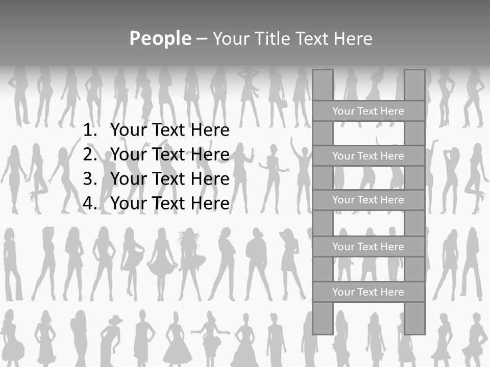 Vectors Sexy Fashion PowerPoint Template